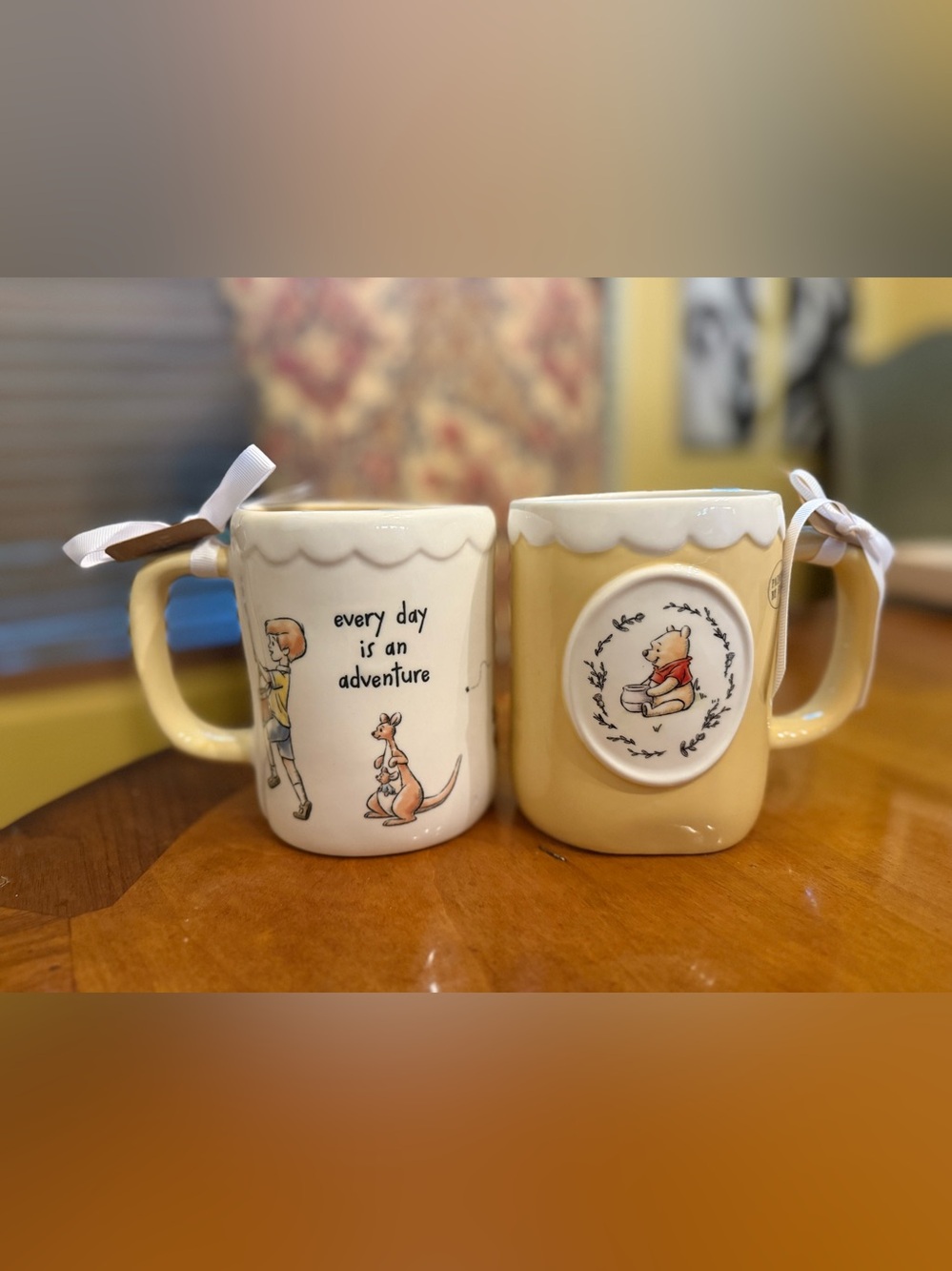 NEW Rae Dunn Disney Winnie the Pooh Honey 100 Year Anniversary Mugs Collectible